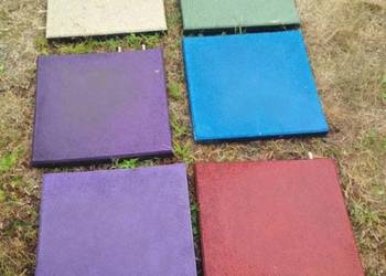 Płyty gumowe nawierzchnia plac zabaw silownia 50x50x10 cm