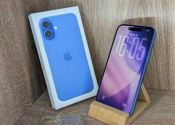 Apple iPhone 16 Plus 128GB MXV3HX/A Model A3290 Kabel Typu C-C Etui Gumowe