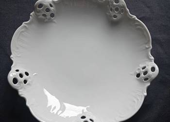 Biały talerzyk Rosenthal Moliere, sygnatura z lat 30-ych XX w.