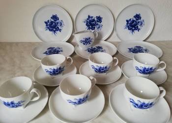 Porcelana Melitka wzór kwiatowy cobalt