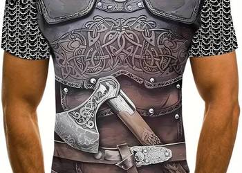Koszulka tshirt casual z nadrukiem 3d