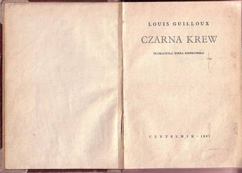(0158) CZARNA KREW – LOUIS GUILLOUX