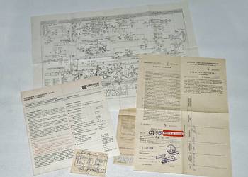 Instrukcja i karta gwarancyjna telewizora Unitra WZT T 6151 z 1978 roku