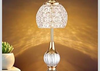 Kryształowa lampa 2 sztuki stołowa LED bezprzewodowa – dotykowa, 3 kol