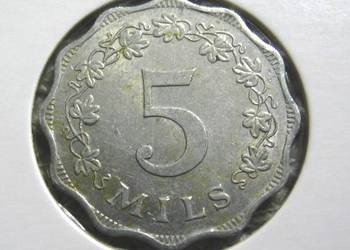 Malta 5 Mils 1972r - W Holterze
