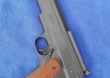 Pistolet wiatrówka Weihrauch HW45  4.5mm, 2 naciągi, stary model, sprawna