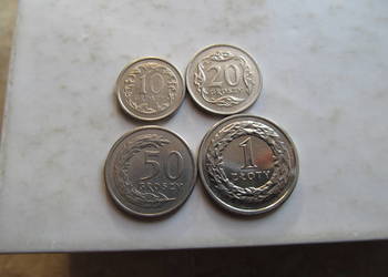 monety 10gr, 20gr, 50gr, 1zł - zestaw B