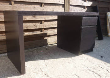 Biurko IKEA Malm czarnobrąz WYPRZEDAŻ!