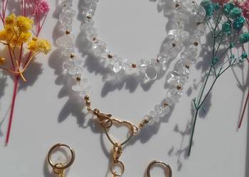 Naszyjnik z kamienia naturalnego Kryształ górski.