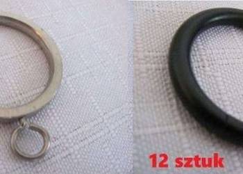 Kółka do zasłon metalowe chromowane srebrne czarne 1zł