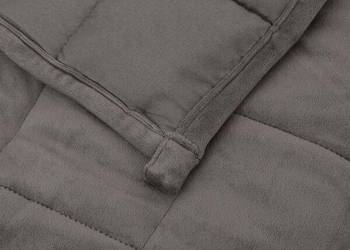 vidaXL Koc obciążeniowy, szary, 200x220 cm, 13 kg(SKU:3154841)