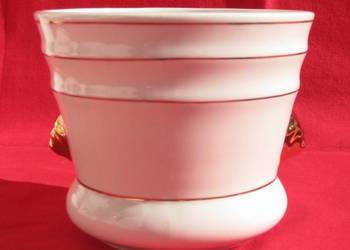 Osłonka porcelanowa * ZŁOTE LWY - MASZKARONY