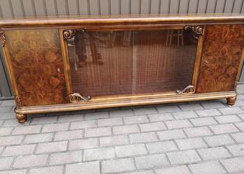 Komoda/ Szafka RTV ART-DECO Orzech Niska Stara Antyk Po Renowacji.