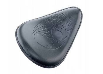 Siedzenie motocyklowe solo z zestawem mocującym -kolor czarny