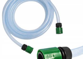 Wąż Ssący 10m 1/2" – do Myjek | PVC | 21 bar | 2 Szybkozł.