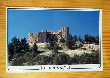 WIDOK NA MUZUŁMAŃSKI ZAMEK W AJLOUN