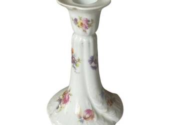 Świecznik porcelanowy, F. Gardner (1870-1890) Werbiłki, Rosja