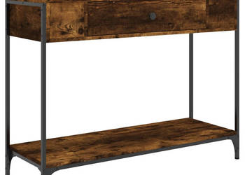 Stolik konsolowy przydymiony dąb 100x345x75 cm WM-834162