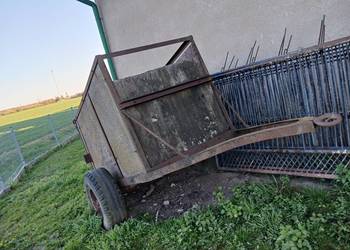 Przyczepa rolnicza jednoosiowa dwukołówka solidna