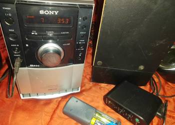 Mini wieża Sony HCD-EH10 z głosnikami Sony SRS-D211  auxRadio kasetaCd