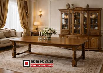 Stylowa Witryna PROMOCJA 180` Dębowa Dąb Rustikal Producent Mebli BEKAS