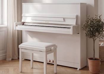 Pianino Petrof P118 Special biały połysk + chrom NOWE