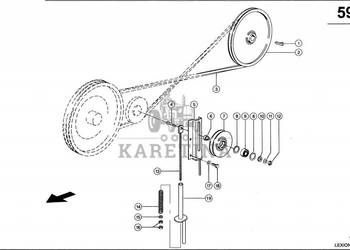 Claas Lexion 560 KOŁO PASOWE 0006678932 (Napęd wytrząsaczy)