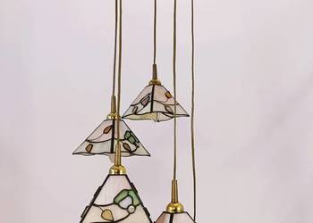 Witrażowa lampa kaskadowa Honsel, lata 70.