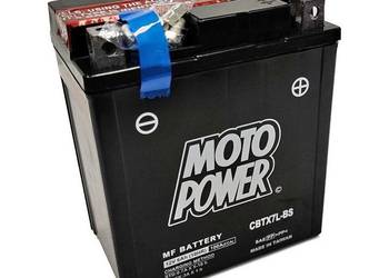 Akumulator motocyklowy 12V 6Ah 100A MotoPower CBTX7L-BS YTX7L-BS