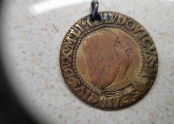 Brązowy stary medal wisiorek