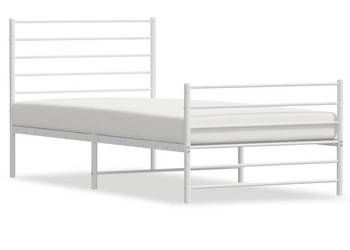 vidaXL Metalowa rama łóżka z wezgłowiem i zanóżkiem(SKU:352380)