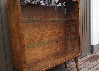 Witryna Biblioteka ART-DECO Orzech Stara Antyk Po Renowacji Okazja.