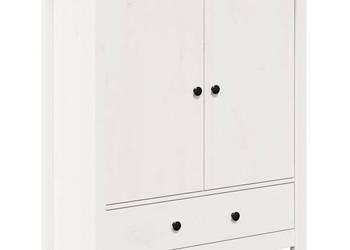 Szafka biała 83x415x100 cm lite drewno sosnowe WM-823515