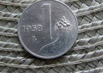 Włochy 1 Lir 1958r