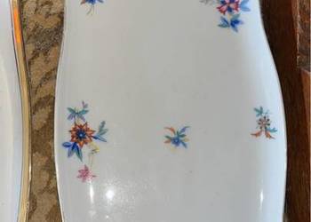 Patera- biała porcelana. Złocona. Bez sygnatury.