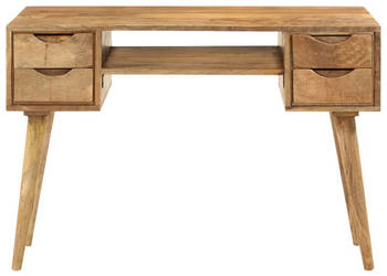 Biurko z szufladami 110x47x76 cm lite drewno mango WM-351593