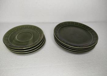 Talerzyki małe i większe Pruszków porcelit Sylwia kratka