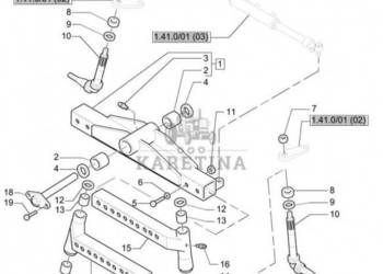 New Holland T6010 Przedłuźenie 82028120