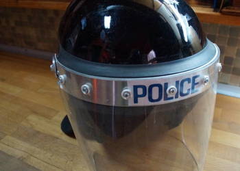 Oryg. hełm BRYTYJSKI RIOT CONTROL z osłoną (K50)
