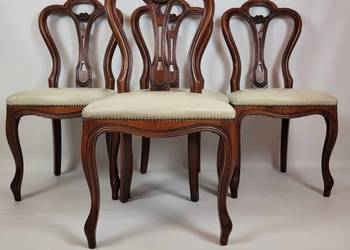 4 Krzesła w stylu Anne Queen