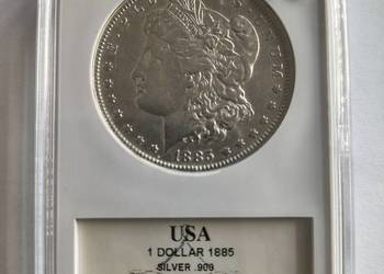 USA 1 dolar 1885 Morgan srebro Ag 900