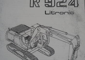 Instrukcja obsługi i konserwacji DTR koparka LIEBHERR R924 R 924 Litronic
