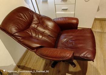 Fotel skórzany relaksacyjny