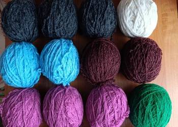 Kolorowa włóczka na szydełko lub na druty - 20 kulek za 50zł