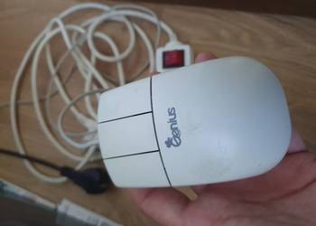 Mysz kulkowa Genius EasyMouse Retro PC | 3 przyciski | Serial COM/PS2