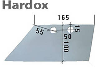 Lemiesz przedpłużka HARDOX 26087/L części do pługa NIEMEYER