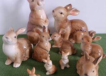 Piękne figurki zajączków