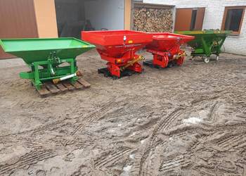 Rozsiewacz Rauch MDS 701; ZSA 800; Amazone ZAM Special 1000 oraz Rotina.