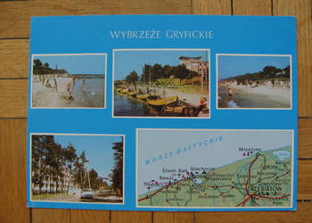Pocztówka z PRL Wybrzeże Gryfickie