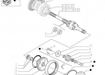 New Holland T6090 T6070 Element nośny planetary gear 87681965